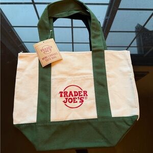 Trader Joe's Mini Canvas Tote Bag